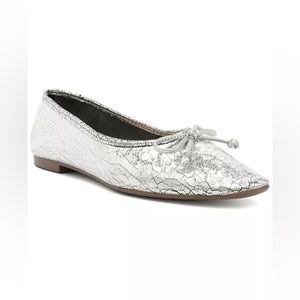 Schutz Arissa Ballet Flats, Silver - SIZE 10